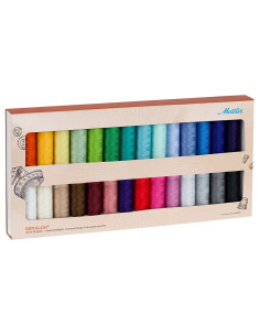 Set mit 28 Polyester-Nähgarnen 200m Mettler ®