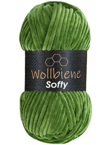 Chenille-Garn Softy Wollbiene