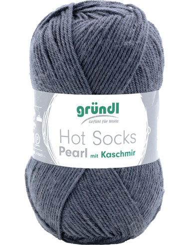 Hot Socks Pearl einfarbige Sockenwolle Gründl