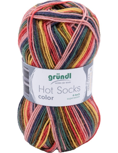 Hot Socks Wolle Farbe Gründl