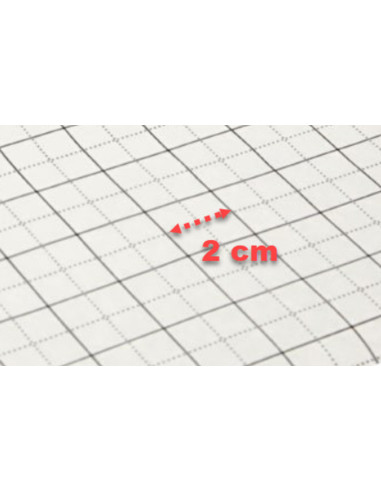 Karierter Seidenpapierrolle für Schnittmuster - 80 cm x 15 Meter