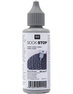 Rutschfeste Latex-Flasche für Socken - Grau