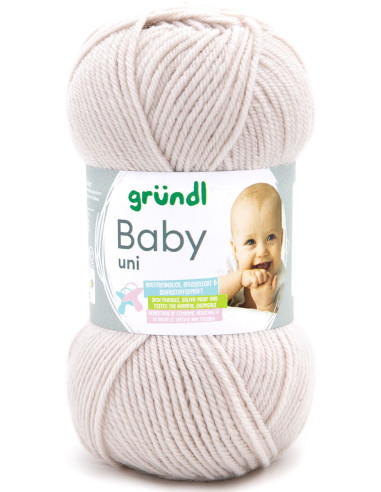 Baby-Einfarbiges Garn Gründl