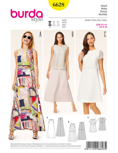 Kleidmuster - Burda 6628
