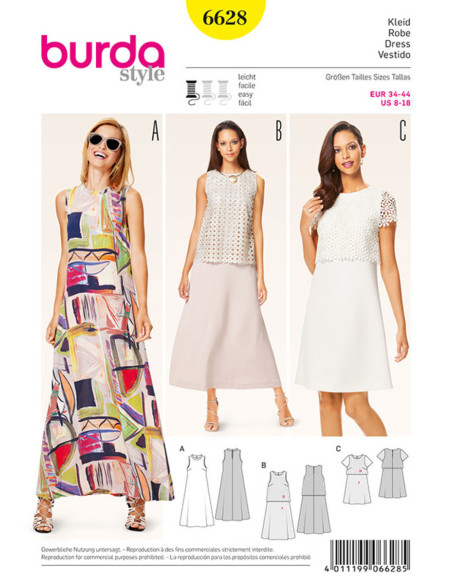 Kleidmuster - Burda 6628