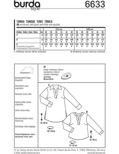 Tunikamuster - Burda 6633 2
