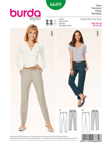 Hosenmuster - Burda 6689