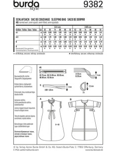 Schlafsackmuster - Burda 9382 2