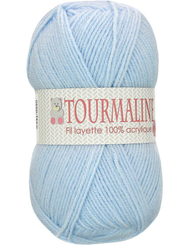 Beutel mit 2 Knäueln Babystrickgarn Turmalin