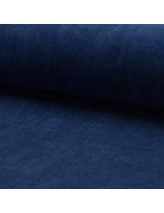 Nicki-Samtstoff - Jeansblau