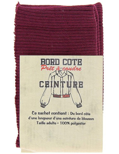 Blouson mit Strickbund - Bordeaux