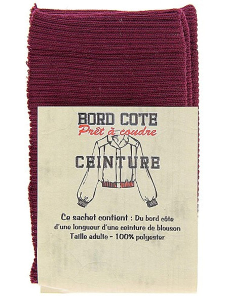 Blouson mit Strickbund - Bordeaux