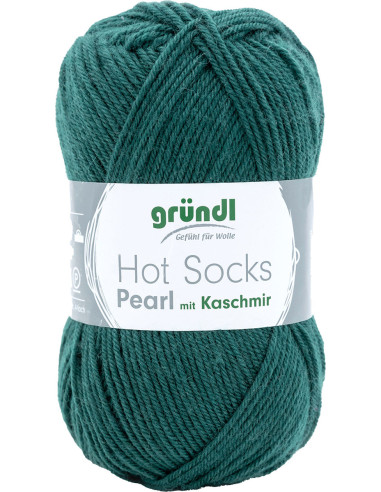 Hot Socks Pearl einfarbige Sockenwolle Gründl