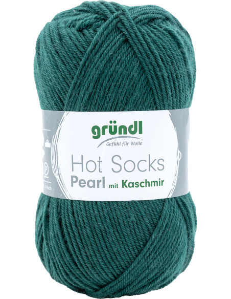 Hot Socks Pearl einfarbige Sockenwolle Gründl