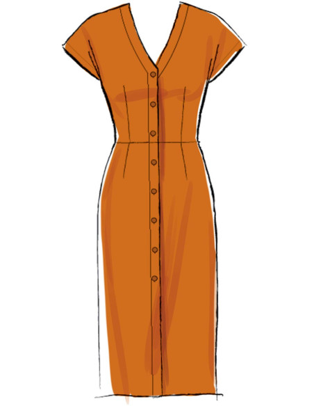 Kleid- und Gürtelmuster - McCall's 7920
