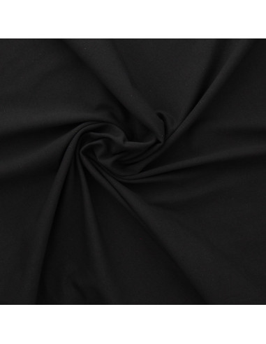 Jersey-Stoff aus Baumwolle - Schwarz