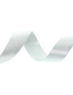 Lurex-Satinband - Silber
