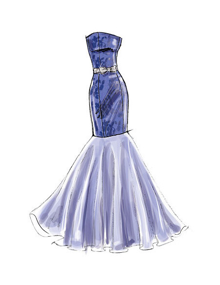 Kleid- und Gürtelmuster - McCall's 6838