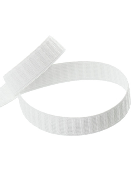 Elastischer Gürtel aus weißem Grosgrain