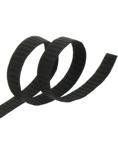 Elastischer Gürtel aus schwarzem Ripsband