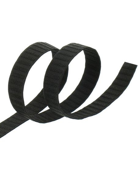 Elastischer Gürtel aus schwarzem Ripsband