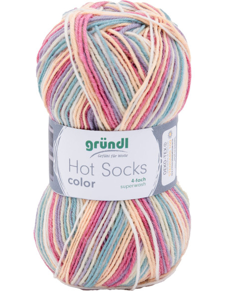 Hot Socks Wolle Farbe Gründl