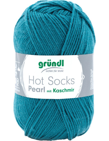 Hot Socks Pearl einfarbige Sockenwolle Gründl