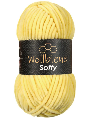 Chenille-Garn Softy Wollbiene