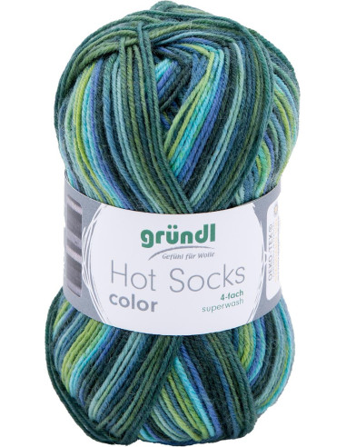 Hot Socks Wolle Farbe Gründl