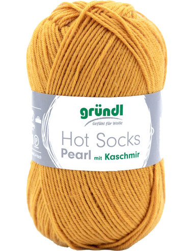 Hot Socks Pearl einfarbige Sockenwolle Gründl
