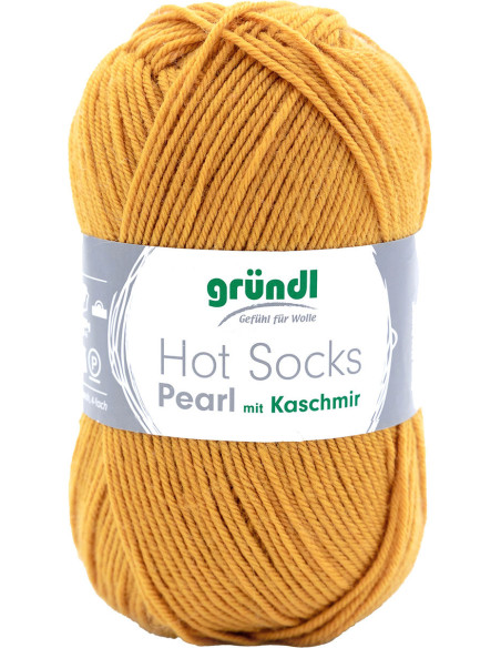 Hot Socks Pearl einfarbige Sockenwolle Gründl