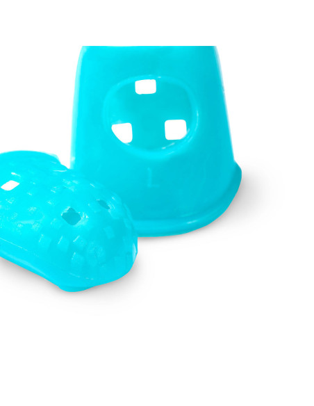 Nadeln in Fingerhutform - Türkisblau