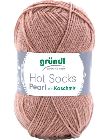 Hot Socks Pearl einfarbige Sockenwolle Gründl