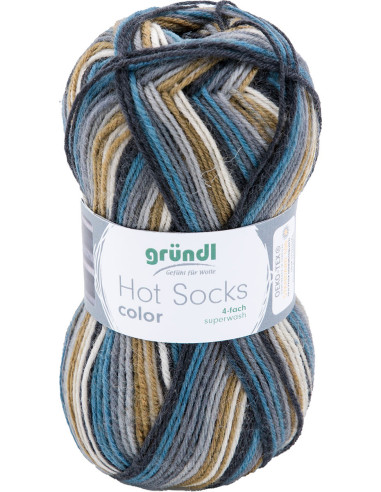 Hot Socks Wolle Farbe Gründl