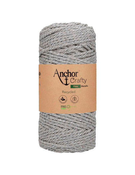 Coton macramé recyclé Crafty Fine Métallic Anchor