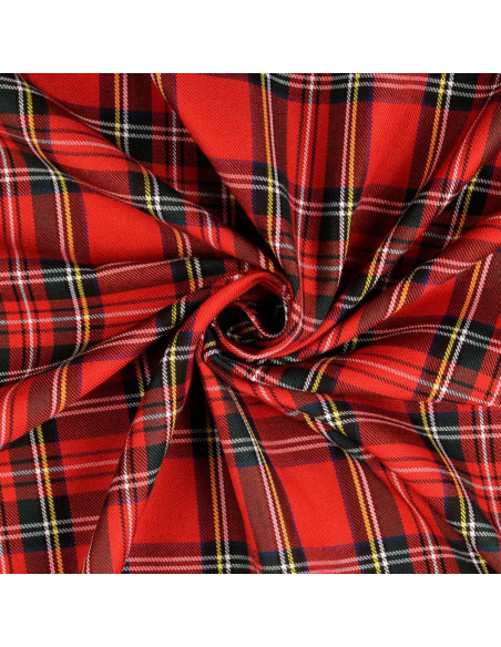 Schottisches Tartan-Gewebe - Rot