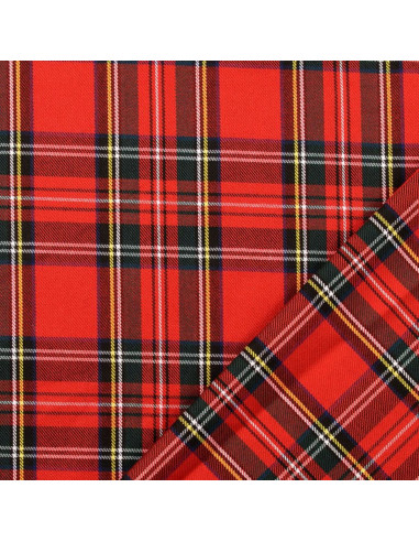 Schottisches Tartan-Gewebe - Rot