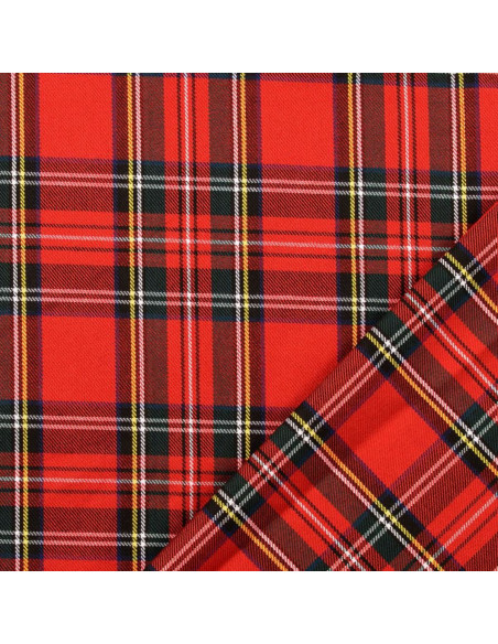 Schottisches Tartan-Gewebe - Rot