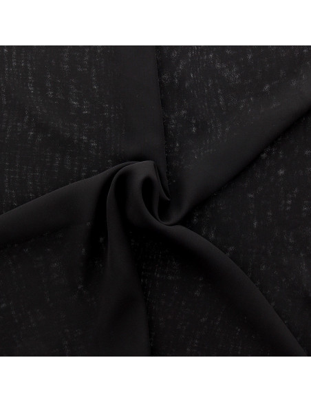 Musselin-Stoff - Schwarz