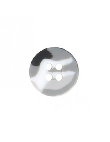 Bouton 4 trous militaire - Gris