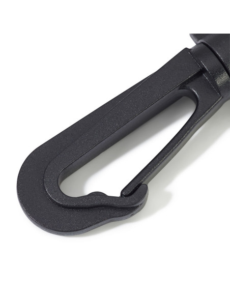 Set aus Kunststoffkarabinern 30 mm schwarz