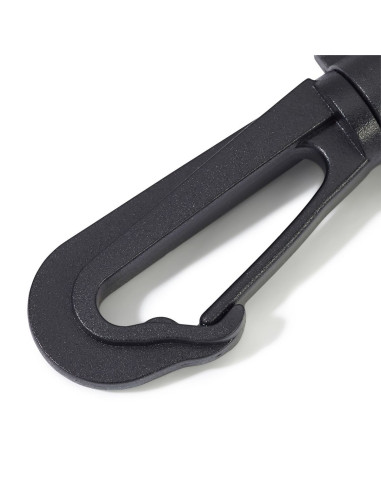 Set aus Kunststoffkarabinern 40 mm schwarz