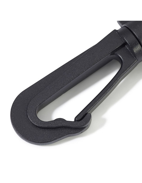 Set aus Kunststoffkarabinern 40 mm schwarz