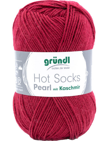Hot Socks Pearl einfarbige Sockenwolle Gründl