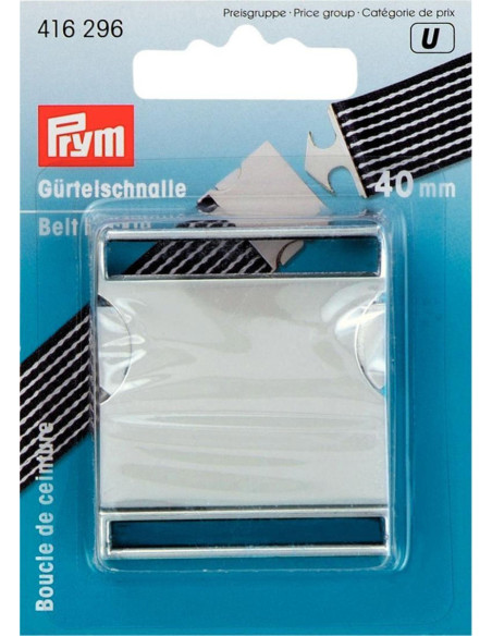 Metallschnalle 40 mm - Silber