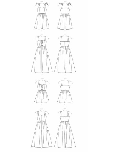Kleid-, Strampler- und Overall-Schnittmuster - McCall's 7778
