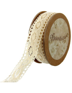 Ecru Spitze - 20 mm x 5 Meter