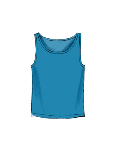 Patron de débardeurs, t-shirts et short - McCall's 6973