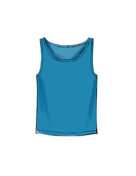Patron de débardeurs, t-shirts et short - McCall's 6973