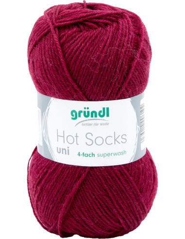 Hot Socks einfarbige Sockenwolle 50 Gründl